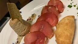 flan e antipasto misto